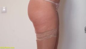 Curvy Redhead Stepmom Enjoys a Solo Adventure at Home