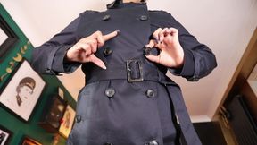 Trench Coat - Obedient for My Buttons