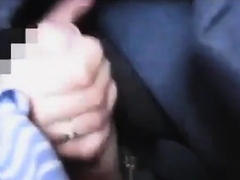 Spanish couple crazy handjob in a plane (amazing)
