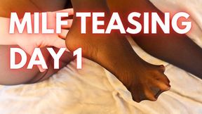 MILF TEASING - DAY 1 STESSE CALZE