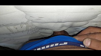 I fuck the hotel mattress standing up and cum on it.