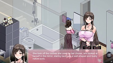 NTR aholic [Hentai game PornPlay] Ep.3 Chiho have wild fantasy of fucking her landlord while she masturbate with a dildo