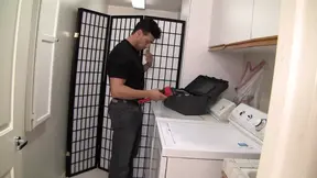 Busty blonde MILF gets fucked hard and sprayed with jizz