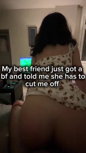 Naughty amateur slut caught cheating on a riding caption