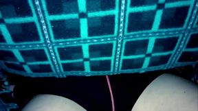 Watching TV with my roommies things got hot!