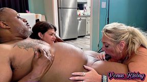 2 milf s get pussies stretched and bred by extra girthy bbc