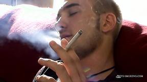 ”BoysSmoking: Jacob Wright showcase his hot body & prick while hitting a cigar”