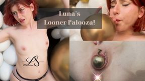 Virgin Looner Riding, Blowing Up, Popping and Birthing Balloons!