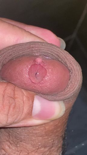Old Man Fucks My Foreskin - Enjoying Uncut Cock - Cum on Uncut Dick