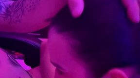 Very wet and sloppy blowjob to cum to my stepbrother