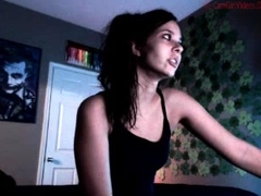 Brunette Solo Webcam Masturbation