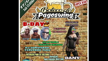 Festa liberal com Show in&eacute_dito  Dany se arrumando e treinado para aquele Strip gostoso