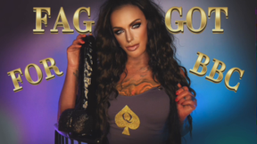 MY FAGGOT FOR BBC -MistressRavenFD turns you into Her personal faggot for Her Black Kings