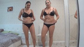 We play with our sexy belly bf