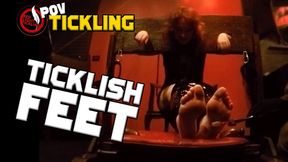 POV: Ticklish Chiara | Cruel Feet & Armpit Tickling in Stocks