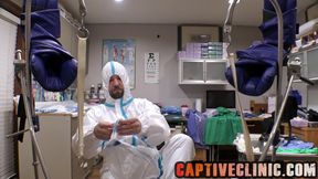 Uniform Testing #2: Blue Striped White Coveralls, Face Coverings, Assorted Gloves