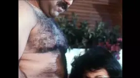 Two huge cocks pound hot MILFs' hairy pussy asses