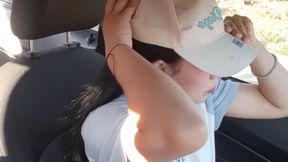 My girlfriend masturbates in my car on the way home