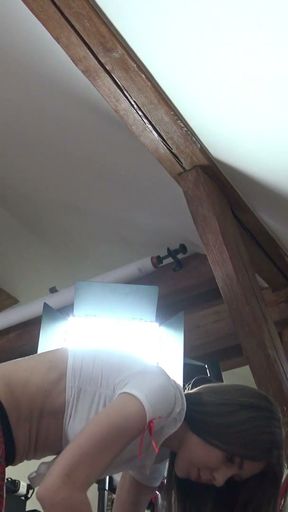 No Panties No Bra Hot girls in short miniskirts house party bottom and all cameras backstage   Clip 2