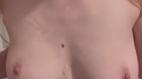 Amber Jafe - Spitty titty play and dildo sucking