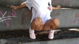 Cute girl sweet pee, compilation