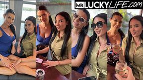 Anissa Kate and Ania Kinski's blowjob xxx by Mr Lucky Life