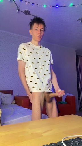 Painting My Hand White with Sticky Warm Cum