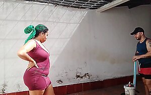 I feel alone and very horny at home since my husband left on a trip, i'm going to call the plumber