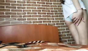 Russian Student Masturbates to a Strong Orgasm