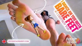 I dance with bare feet on your slave's face ( Giantess and Crushing Fetish with Miss Karey ) - FULL HD MP4