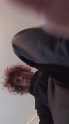 Barefooted Giantess in Track Pants & Hoodie