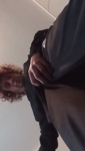 Barefooted Giantess in Track Pants & Hoodie