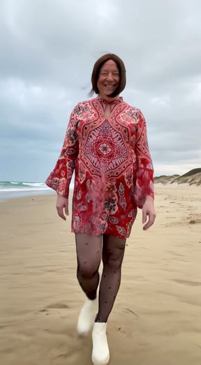 A lovely summer's day on the beach - I've finally plucked up the courage - I love being Nicolette