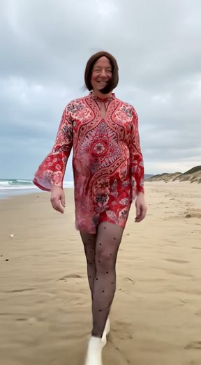 A lovely summer's day on the beach - I've finally plucked up the courage - I love being Nicolette