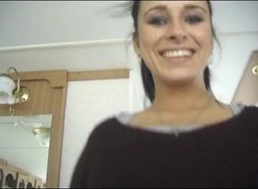 Sexy chubby milf sucking cock