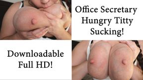 Office Secretary Hungry TittySucking