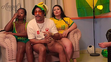 Surubão pra estrear a Copa do Mundo - Angel Big Boobs - Agatha Ludovino - Nego Catra - Rainbow WItch - Pamela Pandinha - Pri Melancia [Bastidores]