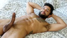 Stephen Manns Unleashes Thick Load — Bearded Latino Stud Explodes On Camera