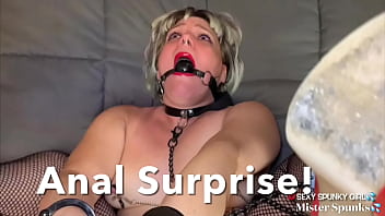 SURPRISE! Stepmom Gets Anal &amp_ Throat Fuck (Full Video on RED)