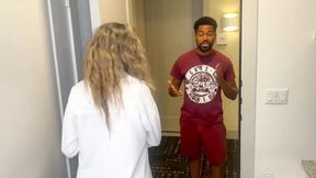 Latina MILF Karla Gets a Noise Complaint and Gets BBC
