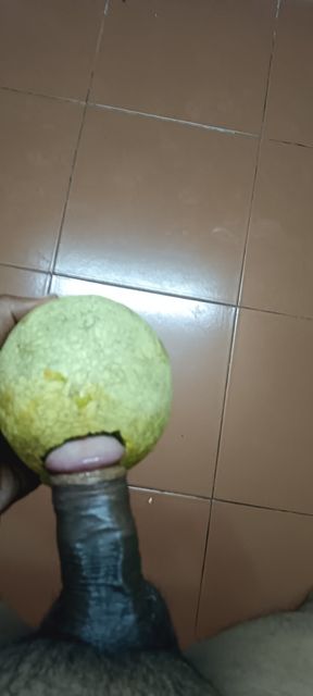 Similar to placing chalk in the hollow of a banana