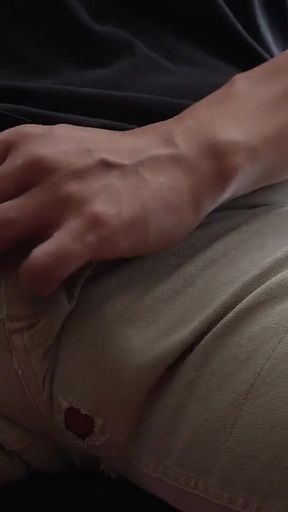 Edging Challenge Series: Rotating My Cock Around My Shorts