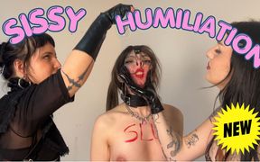 Sissy Joyce Humiliated by 2 Mistresses