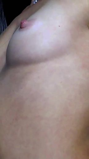 Naked Step-sister Caresses Herself