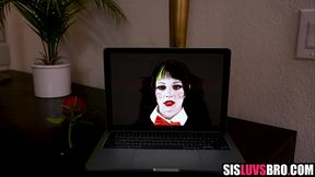 Goth Teen Girlfriend gets a handjob and blowjob on Halloween
