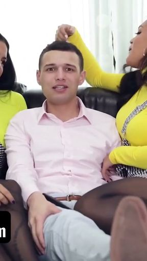 HELP, MY RATCHET STEPSISTERS WANT TO FUCK ME TO GET INTO THEIR FAVORITE NIGHTCLUB - SISLOVESME   Clip 1