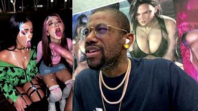 fresh tight 18 latina teens sucking a hard cock and getting cum all over their faces, ai generated