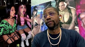 fresh tight 18 latina teens sucking a hard cock and getting cum all over their faces, ai generated