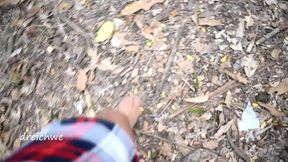 walking through the countryside with my feet