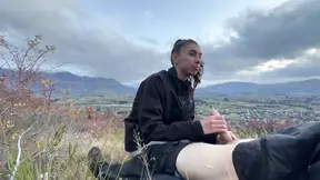 Mountain Hiking Blowjob & Swallow